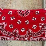 Handkerchief pattern, Bando bra size small Red Photo 0
