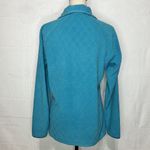 Columbia Women’s Size L Fleece 1/4 Zip Pullover Teal Quilted Lightweight Photo 7