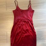 Burgundy Mini Dress Red Photo 1