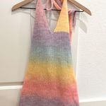 Princess Polly  Rainbow Pastel Knit Mini Dress Photo 0