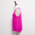 Ramy Brook Fuchsia Pink Silk Cashmere Knit Chain Tie Sleeveless Asymmetrical Top Photo 4