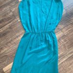 Akiko  revolve silk dress emerald teal xs $140 sold out revolve spring boho Photo 3