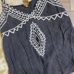 Free People Blue Embroidered Tank Photo 1