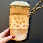Skinny Dip Pumpkin Spice Latte vegan leather bucket bag, chain strap crossbody Tan Photo 8