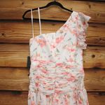 Mac Duggal  55810 Womens Floral Ruffle One Shoulder Gown Dress Photo 12