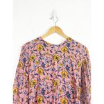 For Love & Lemons  Pink Floral Mini Dress Size XS Open Back Long Sleeve Boho Photo 4