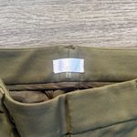 Ecru  Women's Olive Trousers with Zipper Details Mid Rise Pants Photo 2