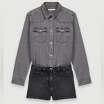 Maje  Isac Two-In-One Romper Turin Down and Shorts Photo 10