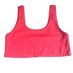 Terez  Sports Yoga Bra Pink Scoop Neck Light Impact Support Lounge XL NWT $75 Photo 1
