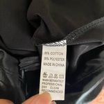 Faux leather‎ sz S black sheer lace mini party dress Photo 4