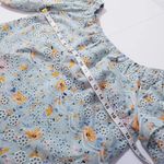 LAIA Eyelet Ditsy Floral Blouse Size M Photo 5