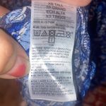 Old Navy Blue & White Fan Floral Vine Maxi/Midi Dress Photo 9