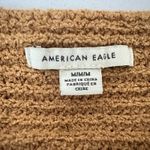American Eagle  Womens Sweater Medium Relaxed Chenille Pullover Camel Tan Preppy Photo 4