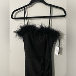 Windsor NWT  Lara Marabou Feather Crepe Mermaid Dress Photo 5