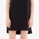 Madewell  Leather Pocket Black T-Shirt Dress XXS Photo 0