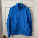 Columbia  Switchback III Jacket Women's Size Medium Harbor Blue Hooded Packable M Photo 0
