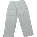 J Crew Women Seaside Cargo Pants Linen Blend Beige Size 8 Beachy Preppy Tan Photo 0