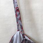 Naked Zebra Animal Print Red Satin Dress Photo 7