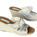 Sugar Hundreds Wedge Sandal 11 Beige Linen Slip On Bow Espadrille Coconut Girl Tan Photo 3
