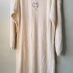 Life in Progress Vintage Work In Progress Sequin Angora Blend Cream Sweater Dress S/M Photo 0