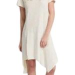 All Saints Ella Fifi Tee Dress Vintage White Lagenlook Small NEW Photo 0