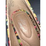 dexflex comfort  Women's 5.5 Floral Peep Toe Cork Wedge Heel Sandals Photo 7