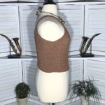 Moon & Madison Cropped Tank Top Sleeveless Crocheted Cable Knit Rose Pink sz XL Photo 2