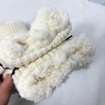 Hunter  Cream Cable Knit Socks with Striped Cuff ONe Size Fits Most Photo 4