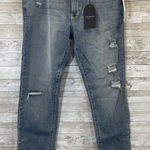 Just Black Womens 32 Jeans Riley Distressed Skinny Crop NWT Light Washed USA Photo 0