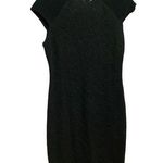 Tory Burch Black Floral Short Sleeve Knee Length Dress Photo 0