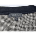 Guess Posie Jacquard Knit Cardigan Sweater LARGE Cropped Button Up Preppy Money Photo 3