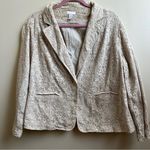 Chico's Chico’s Beige Eyelet Blazer jacket Size S/4 Photo 0
