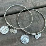 ALEX AND ANI Silver Boston Red Sox Charm Bracelet Set Photo 0
