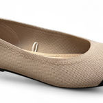 Seychelles  Beige Black Toe Cap Memory Foam Flats‎ Size 7.5 W Photo 0