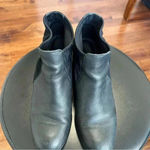 Eileen Fisher  Black Block Heel Booties size 7/5 Photo 1