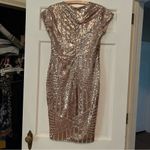 NWT Rose Gold Sequin Dress V Photo 2