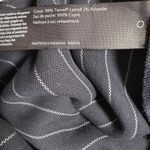 Eileen Fisher Pinstripe Wide Leg Cropped Pants Womens XXS Tencel Navy White Photo 8