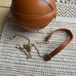 Basketball Shaped Crossbody Bag NWOT Brown Photo 5