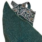 Vintage 90s 100% Silk Green Beaded Prom Dress S/M Golden Age Hollywood Glamour Size M Photo 9