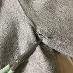 White House | Black Market wool blend grey belted coat size small Photo 4