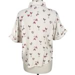 Japna  Martini Print White Button-Down Shirt Size Small NWT Photo 8
