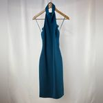 Likely NWT  High Neck Bodycon Midi Dress in Blue Size‎ 0 Photo 2