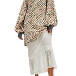 Free People FP We The Free Coastal Printed Crew Tunic Dress in Terracotta Combo Size Medium Photo 2