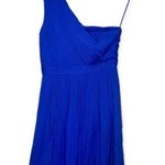 J.Crew Women’s 100% Silk Chiffon Kylie One Shoulder Dress Blue Size 2 Photo 0