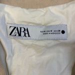 ZARA ‎ Linen Beige Buttoned Blazer Womens Size M Business Preppy Photo 1