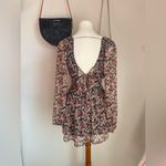 Bardot  Floral Flouncy Long Sleeve Mini Dress, Size XS Photo 5