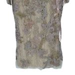 Mac Duggal Embellished High Neck Long Sleeve Dress in Nude size 16 NWT 3D Flower Photo 3