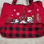 Disney Walt World Parks Red Christmas Holiday Tote Mickey Minnie Magic Kingdom Photo 8