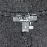 Talbots  Dress Women Size 2 Black Ponte Long Sleeve V Cross Over Neck Shift New‎ Photo 5