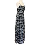 Theory  Silk Black White Musea Cubist Plaid Maxi Dress Size Medium Photo 1